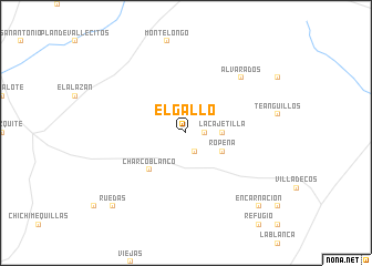 map of El Gallo