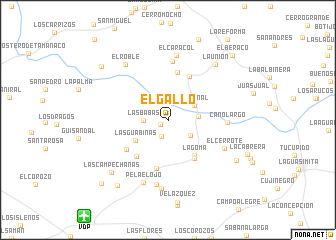 map of El Gallo