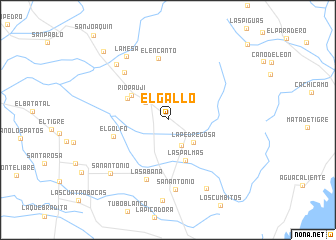 map of El Gallo