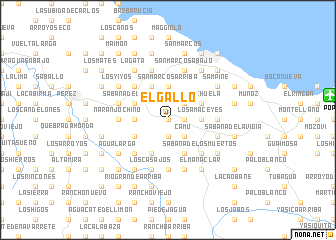 map of El Gallo