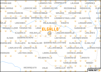 map of El Gallo