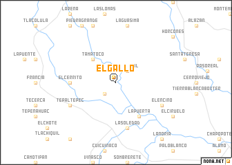 map of El Gallo