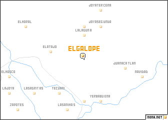 map of El Galope