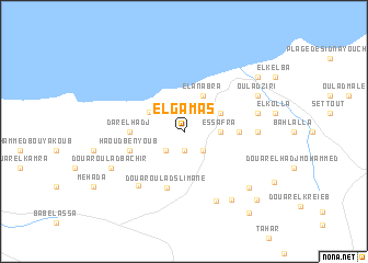 map of El Gʼamas