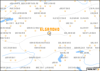 map of Elganowo