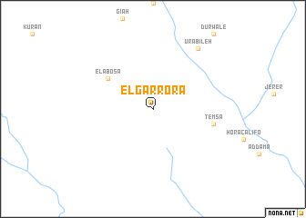 map of El Garrora