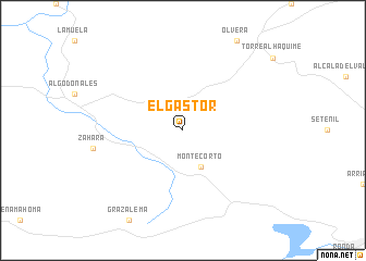 map of El Gastor