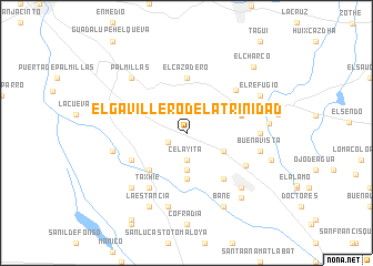 map of El Gavillero de la Trinidad