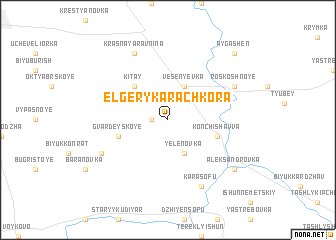 map of Elʼgery-Karachkora