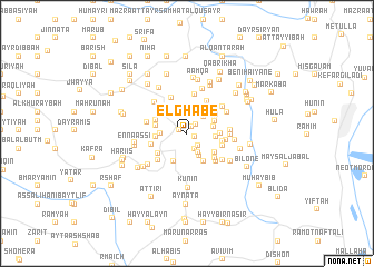 map of El Ghâbé