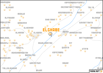 map of El Ghâbé