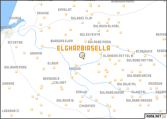 map of El Gharbia Sella