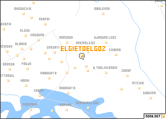 map of El Gieto el Goz