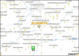 map of El Gigante