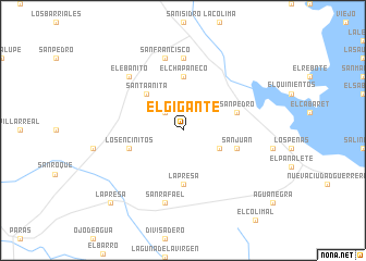 map of El Gigante