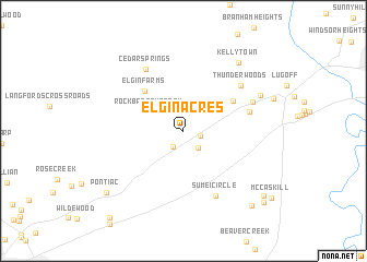 map of Elgin Acres