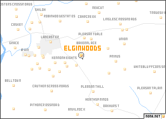 map of Elgin Woods