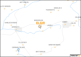 map of Elgin