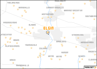 map of Elgin