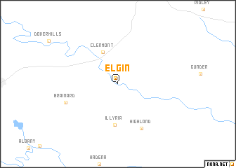 map of Elgin