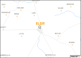 map of Elgin