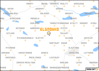 map of Elgnówko