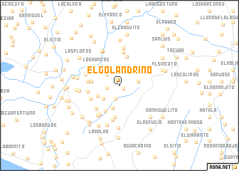 map of El Golandrino