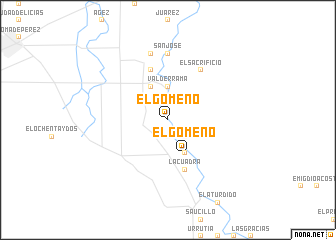 map of El Gomeño