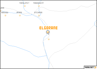 map of El Gorane