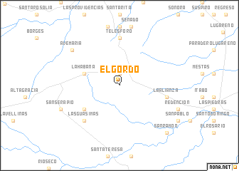 map of El Gordo