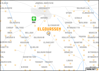 map of El Gouassem