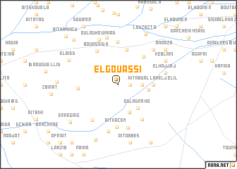 map of El Gouassi