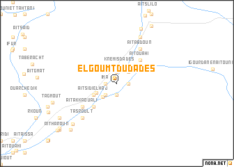 map of El Goumt du Dadès