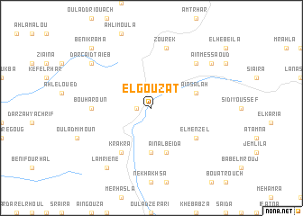 map of El Gouzat