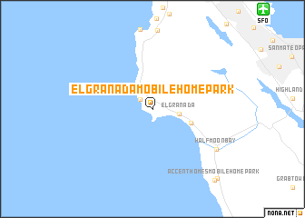 map of El Granada Mobile Home Park