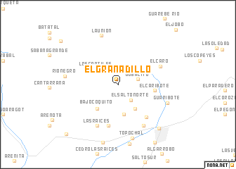 map of El Granadillo