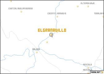 map of El Granadillo