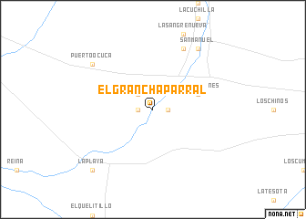 map of El Gran Chaparral