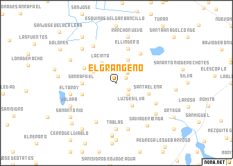 map of El Grangeno