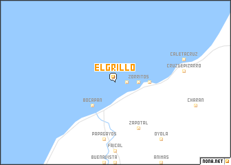 map of El Grillo