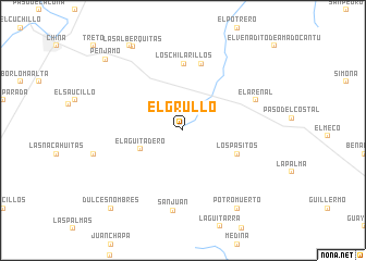 map of El Grullo