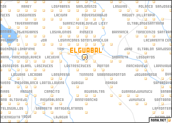 map of El Guabal