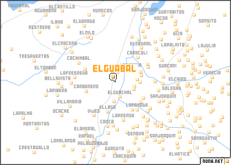 map of El Guabal