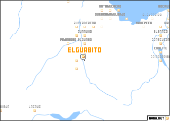 map of El Guabito