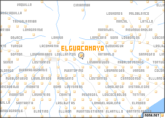 map of El Guacamayo