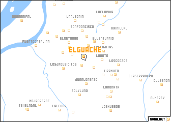 map of El Guache