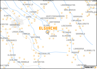 map of El Guache