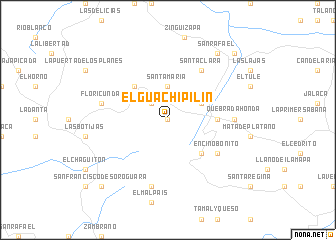 map of El Guachipilín