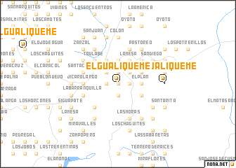 map of El Gualiqueme