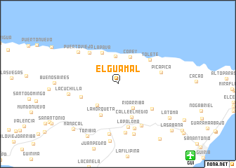 map of El Guamal